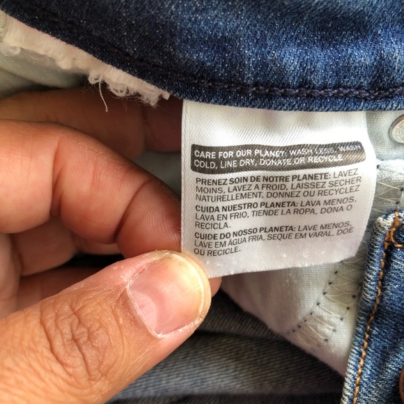 Levi’s Blue Capri Denim Jeans Pants Women’s Size 14 Foldable Bottoms Slim-Fit - Picture 10 of 16